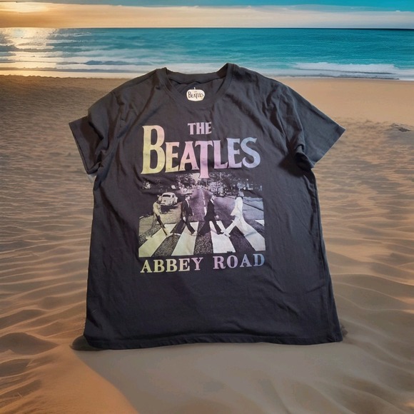 The Beatles Tops - The Beatles Abbey Road T Shirt Rhinestones Women's Medium 1377